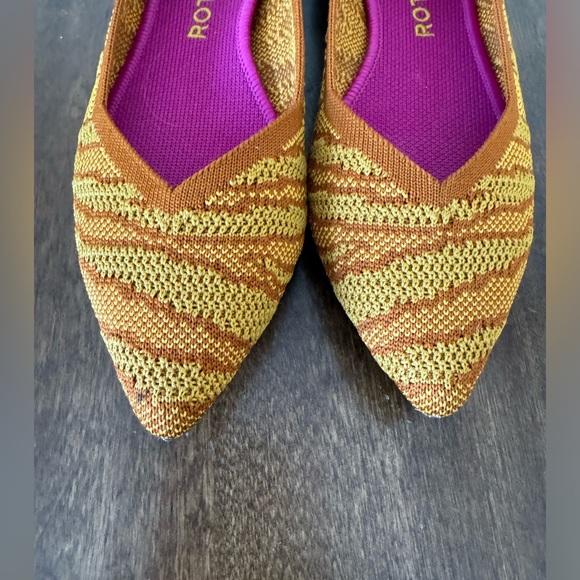 Rothy's Yellow and Pink Flats - Picture 5 of 9